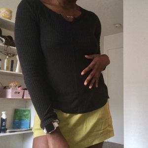 Black knitted long sleeve